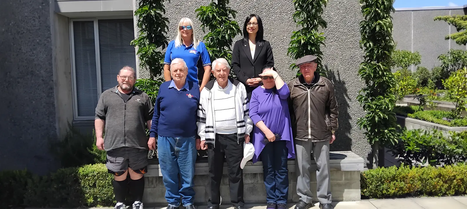 Members of the Silver Fern rally crew